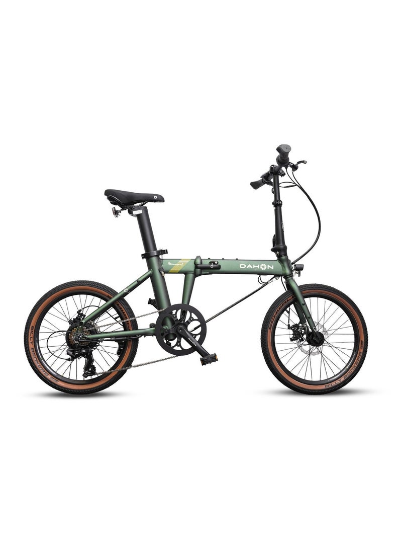 Dahon E-Hemingway Green Folding E-Bike | 20" Wheels, Samsung 36V Battery, Disc Brakes - Image 1